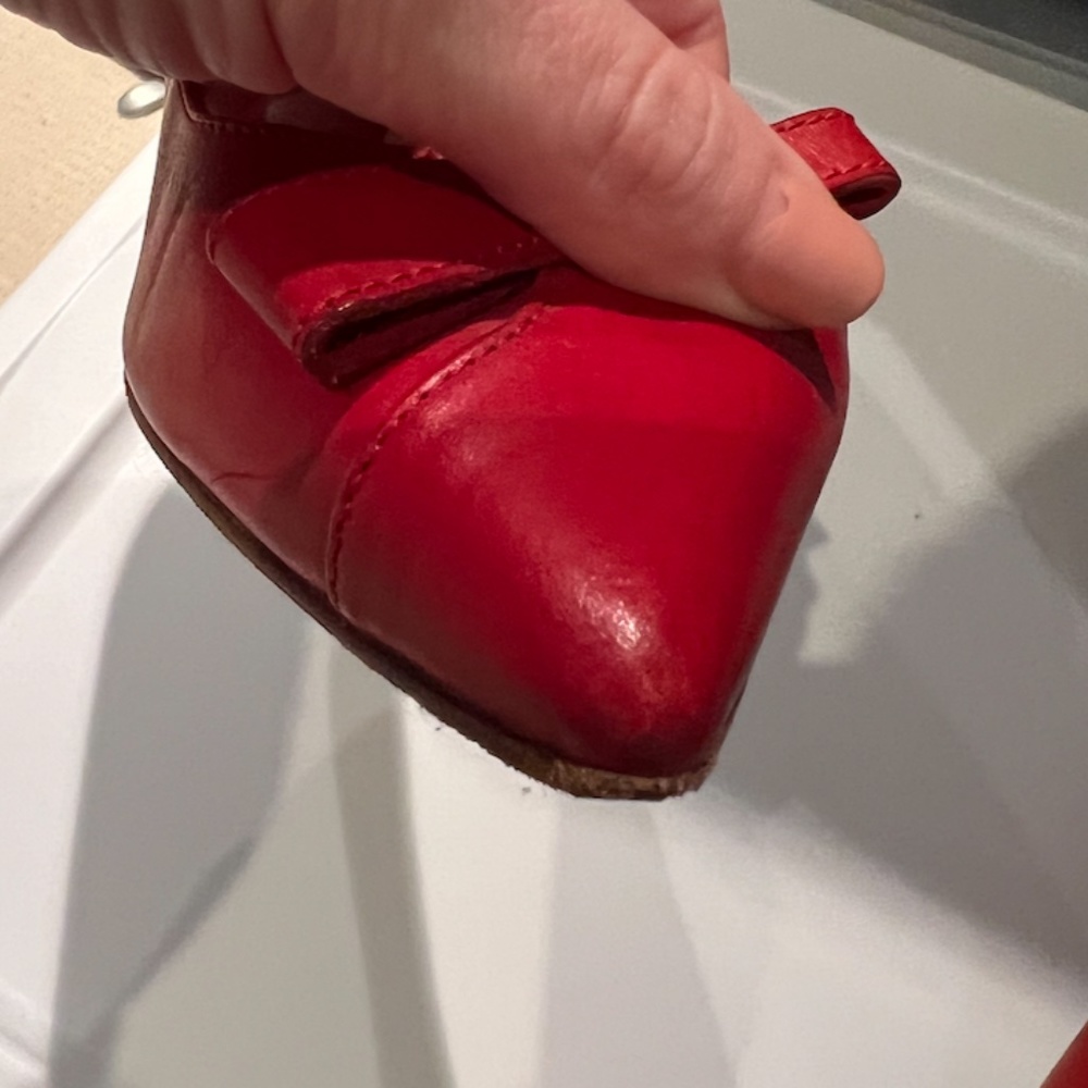 Pre-Owned Sarah Flint Natalie in Red Vacchetta Leather - Picture 9 of 13